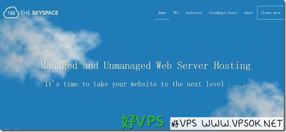 TheSkySpace：$2.25/月OpenVZ-256MB/5G SSD/100GB 北卡