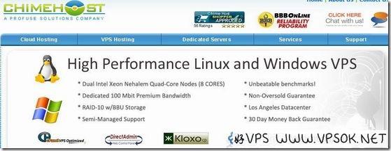 ChimeHost：$10/月XEN-512MB/1GB/35GB/1000GB 洛杉矶
