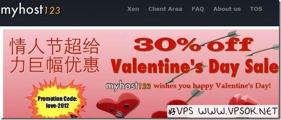 Myhost123最新终身七折优惠码