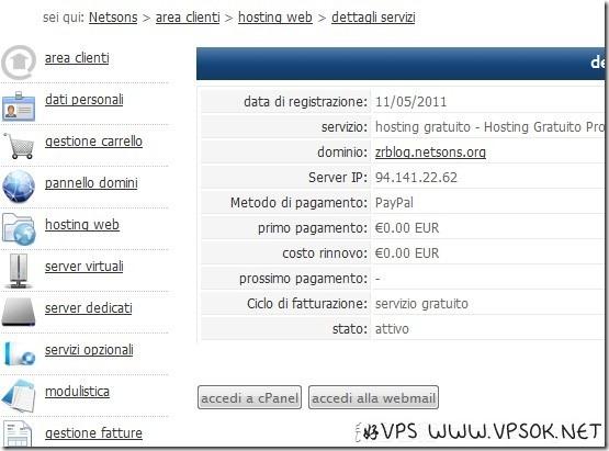 netsons.org意大利500MB/PHP/CP免费空间