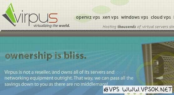 VIRPUS：$3.2/月OpenVZ-512MB/1024MB/40GB/1000GB/2 IPs 堪萨斯